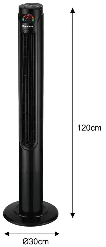 Ventilator turn 120 cm Klausberg KB7720, negru