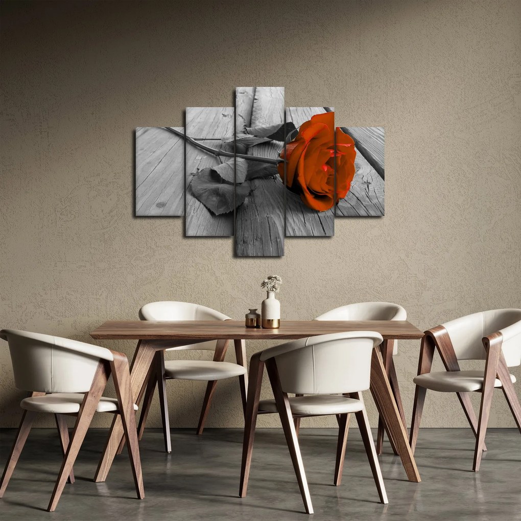 Tablou - Trandafir portocaliu (150x105 cm)