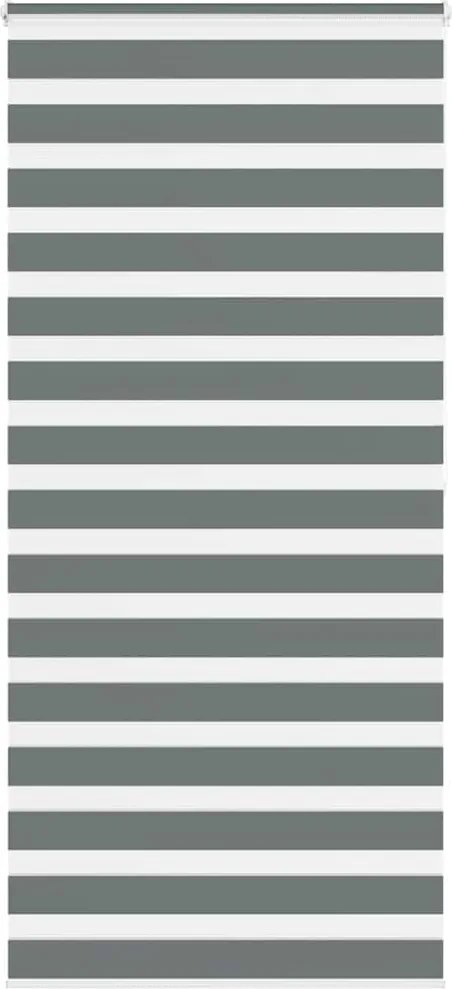 vidaXL Jaluzea tip zebra gri închis lățime țesătură 95,9 cm poliester