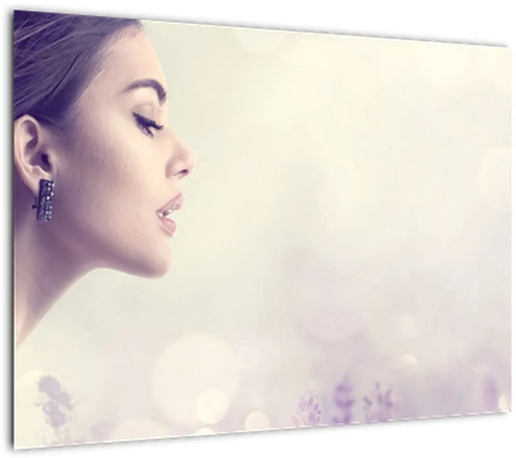 Tablou - Femeia cu lavandă (70x50 cm)