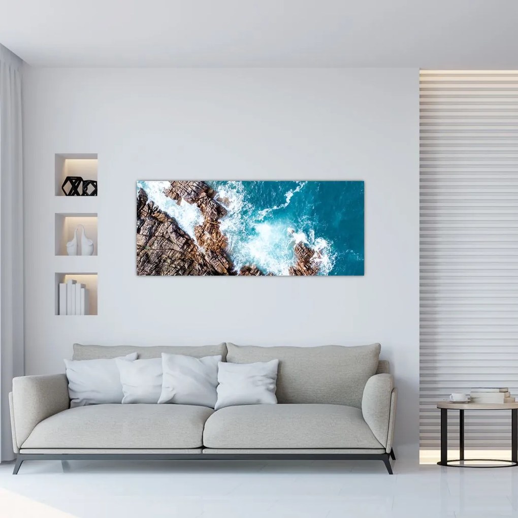 Tablou cu stânci și mare (120x50 cm), în 40 de alte dimensiuni noi