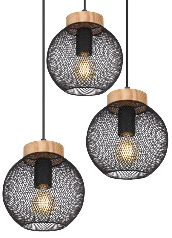 Lustra suspendata cu 3 pendule design modern PABLO 15663-3H GL
