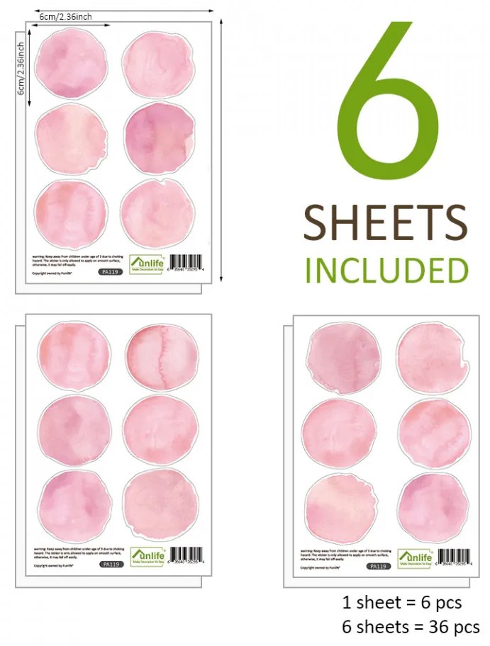 Sticker Pink Blush Spots