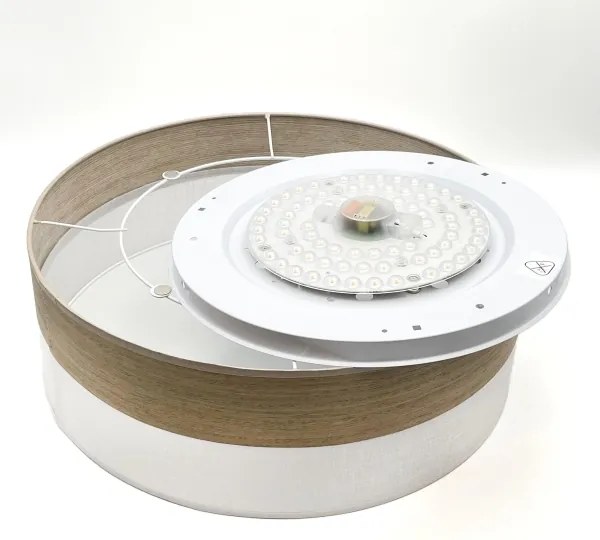 Plafonieră LED SIRJA WOOD LED/36W/230V d. 45 cm alb/stejar