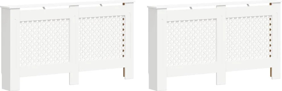 vidaXL Măști de calorifer, 2 buc., alb, 152 x 19 x 81,5 cm, MDF