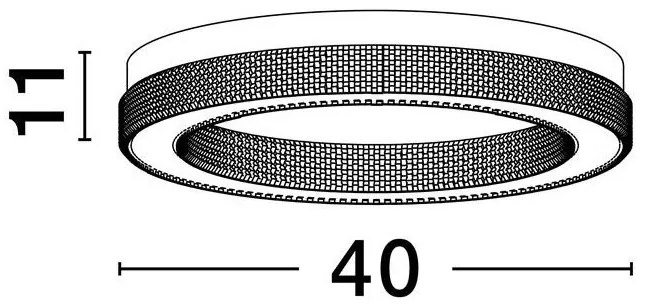 Lustra LED aplicata deosebita design modern KLEPSIDRA, 40cm