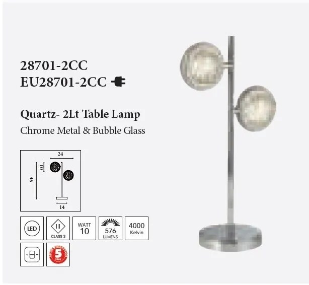 Veioza/Lampa de masa decorativa LED Quartz