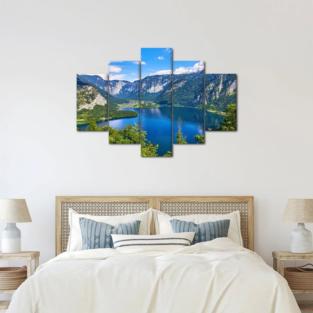 Tablou - Lacul Hallstatt, Hallstatt, Austria (150x105 cm)