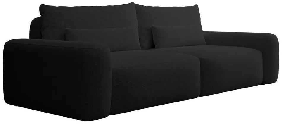 Canapea trei locuri Carlito 3 (negru). 1099593