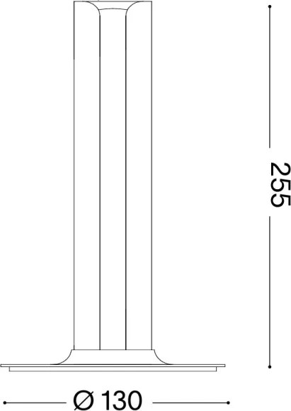 Ideal Lux - Lampă de masă LED reglabilă DORICA LED/8W/230V CRI 90 albă