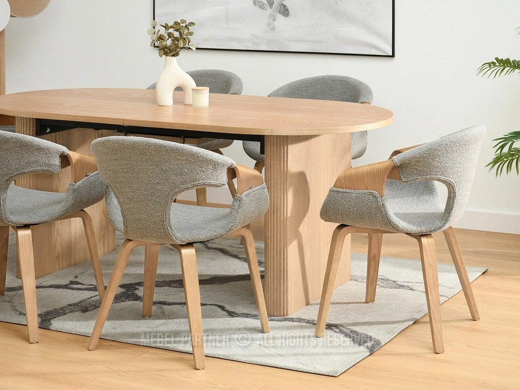 Scaun Kurt (stejar gri + stejar). Promo -21%. 1111098