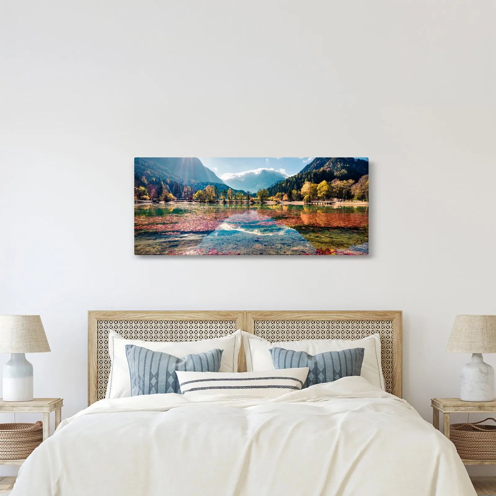 Tablou - Lacul Jasna, Gozd Martuljek, Alpii Iulieni, Slovenia (120x50 cm)