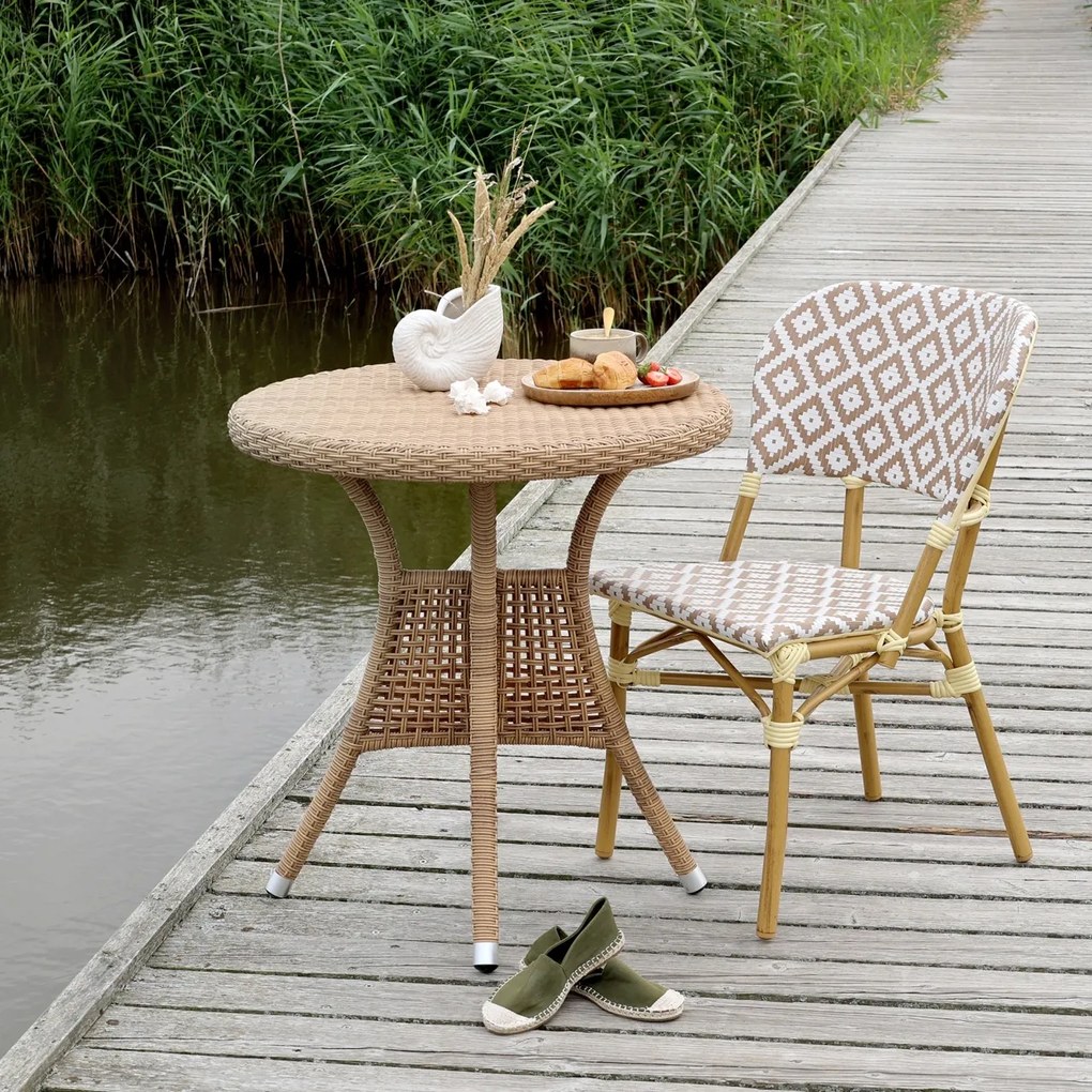 Scaun bistro din aluminiu, "La Rochelle"