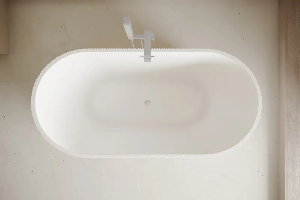 Cada acril freestanding Calliope LED, iluminare LED, Alb lucios, 170 cm, 5020 LED