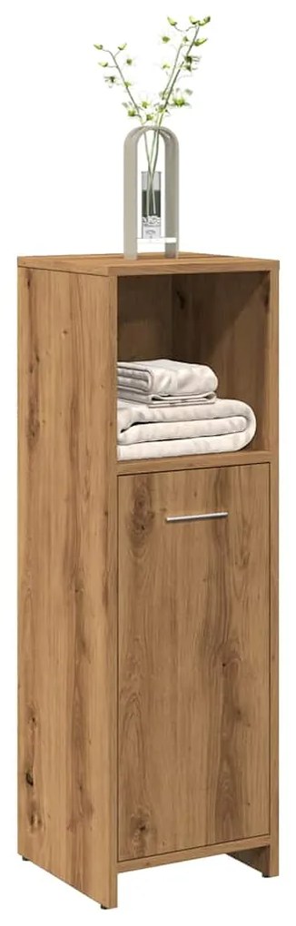 vidaXL Dulap de baie, stejar artizanal, 30x30x95 cm, lemn compozit