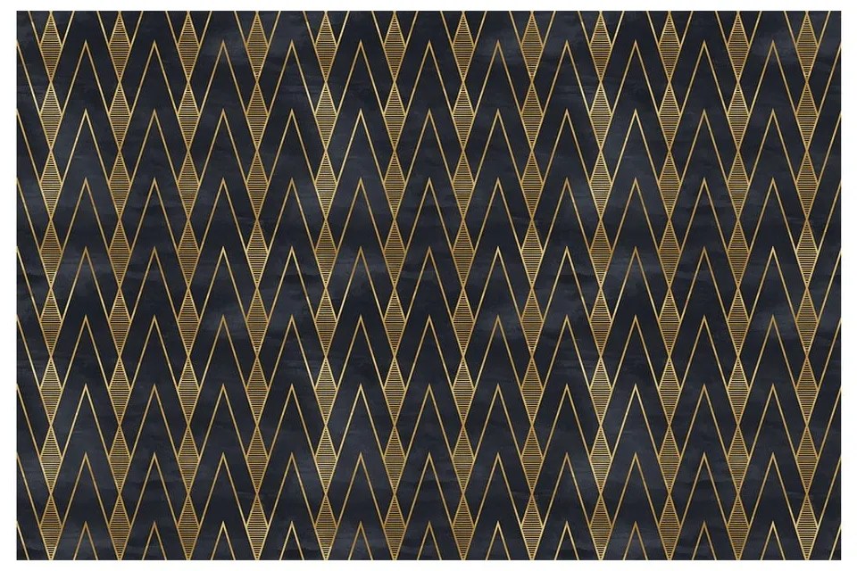 Tapet decorativ pentru mobilier Ambiance Ragnar, negru - auriu