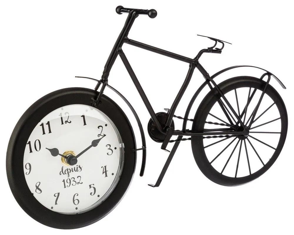 Ceas de masa din metal, motiv bicicleta, 29 cm
