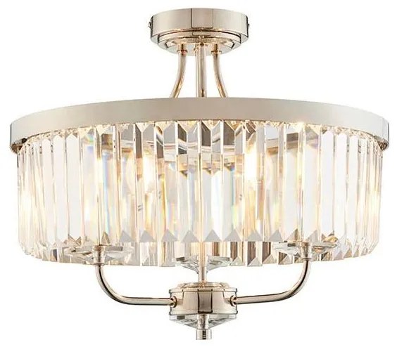 Endon 90264 - Lustră aplicată CHESTERFIELD 3xE14/6W/230V, diam. 45 cm, crom lucios