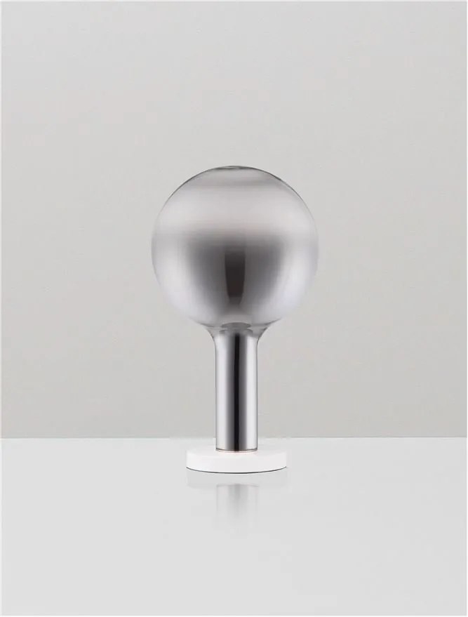 Veioza, Lampa de masa LED stil modern NOSTOS gri fumuriu