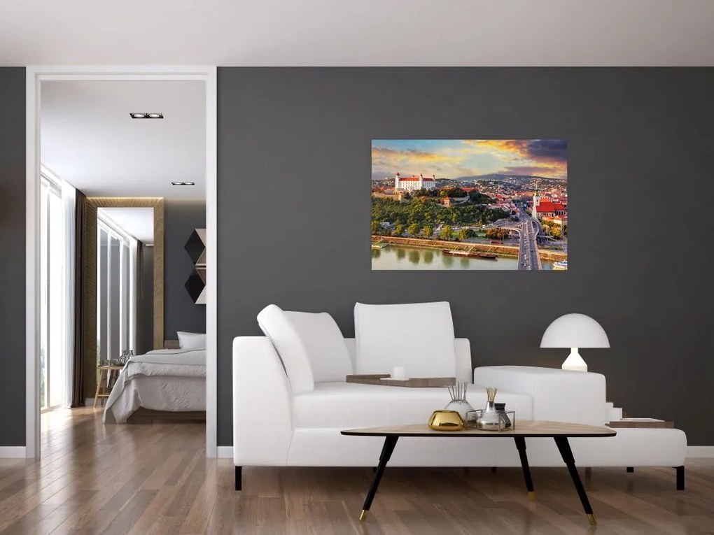Tablou - Panorama bratislavei, Slovacia (90x60 cm)