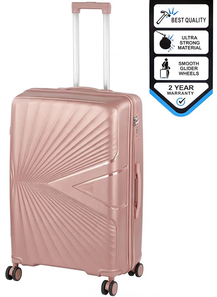 TraveLux Endure valiză mare cu capac dur 76x50x29 cm aur roz