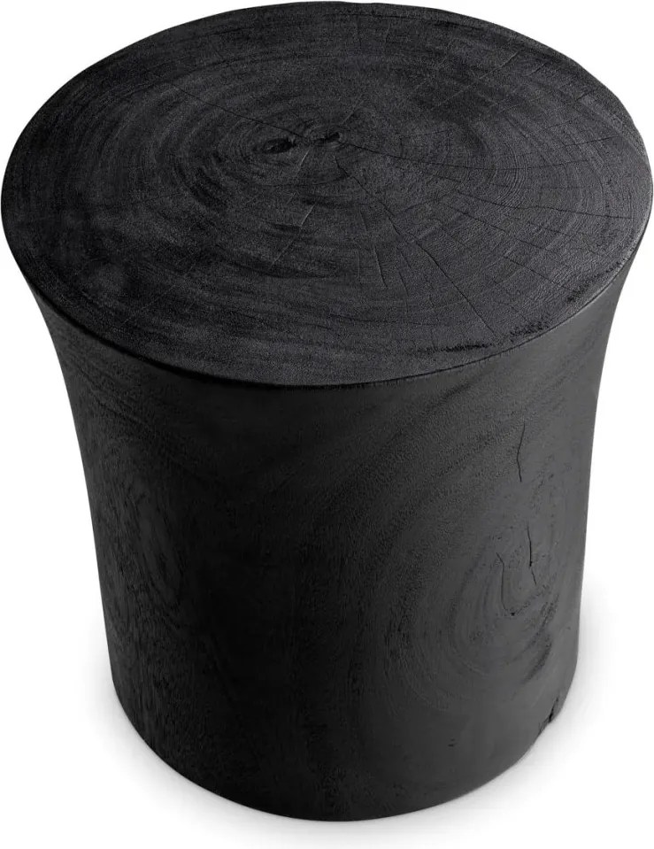 Masuta auxiliara design LUX, Lemn, Negru, Osias