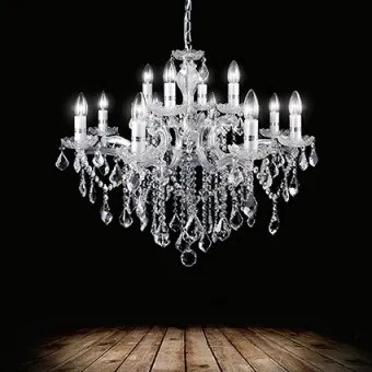 Candelabru clasic cristal 12 becuri E14 FLORIAN 035604 IDEAL LUX