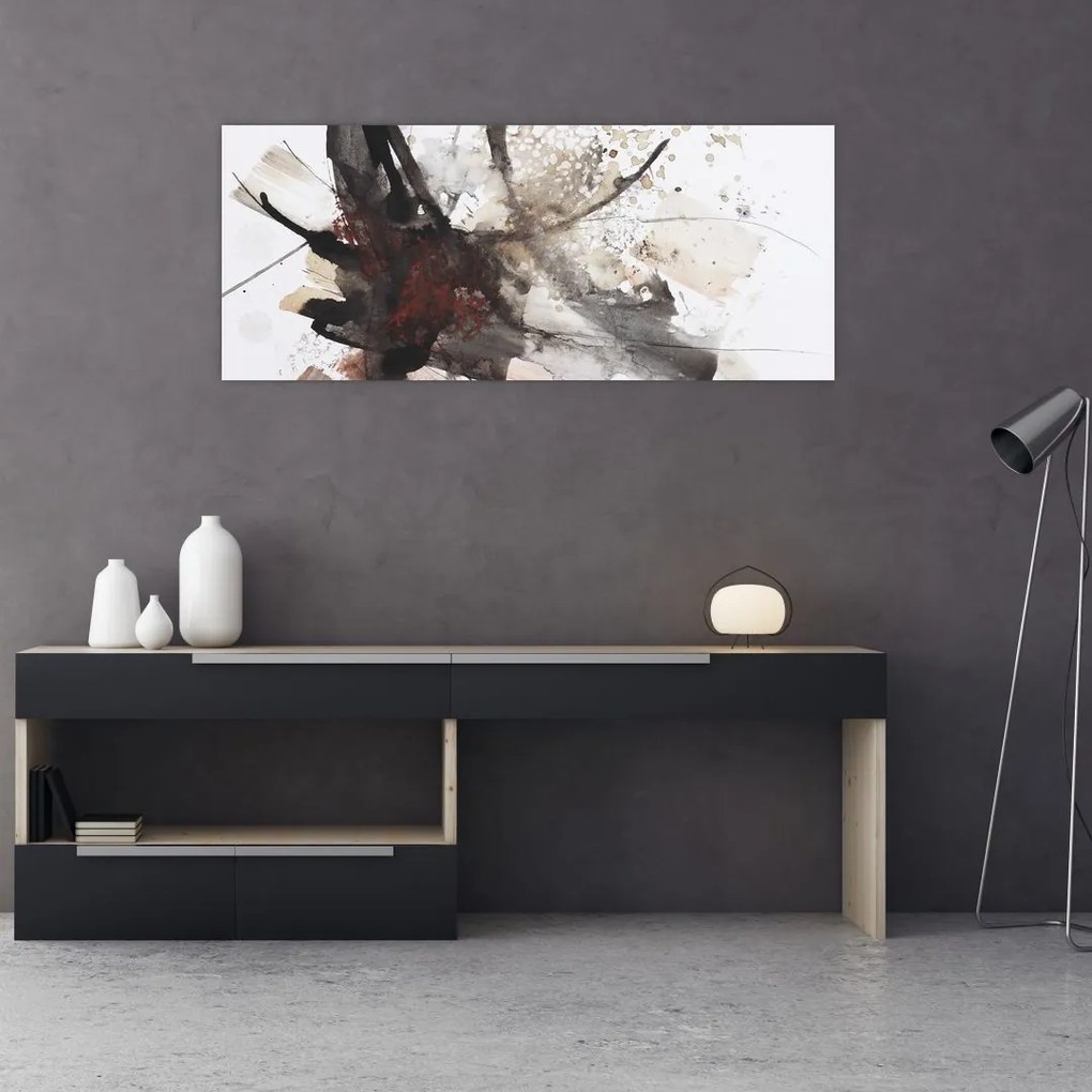 Tablou cu pictură abstactă (120x50 cm)