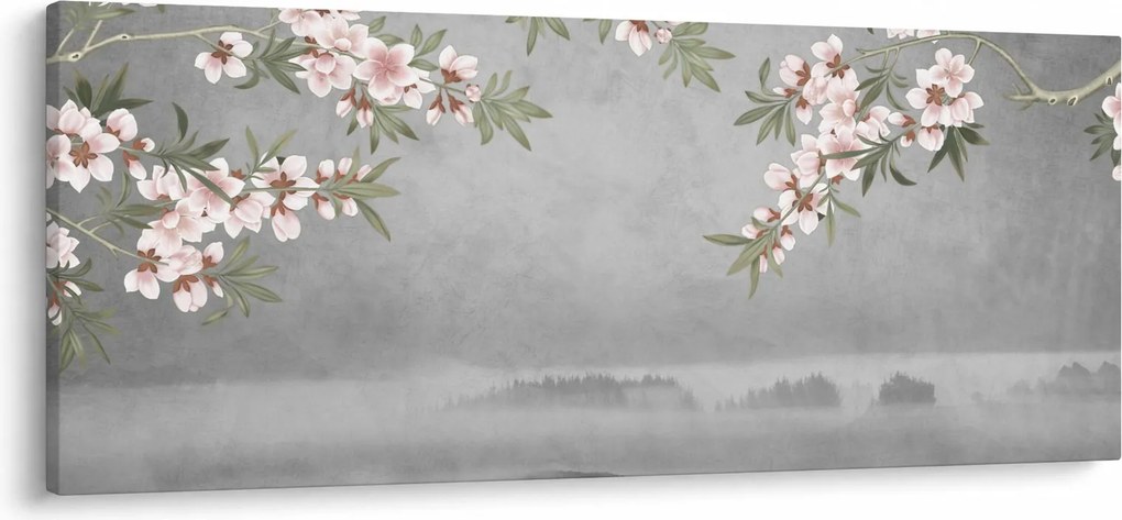 Tablou - Peisaj cu lună (120x50 cm)