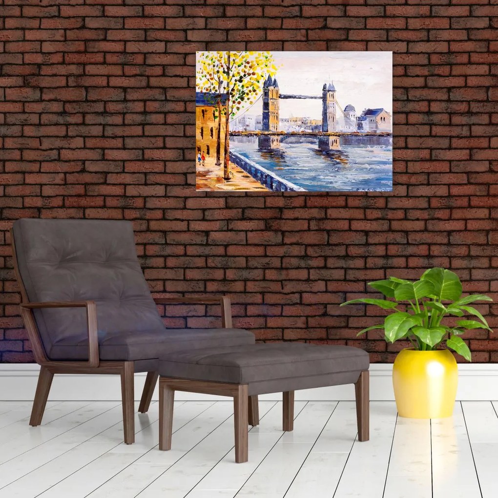 Tablou - Pictură oraș (70x50 cm)