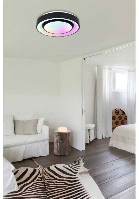 Plafoniera LED RGB cu telecomanda efect curcubeu SULLY 24W