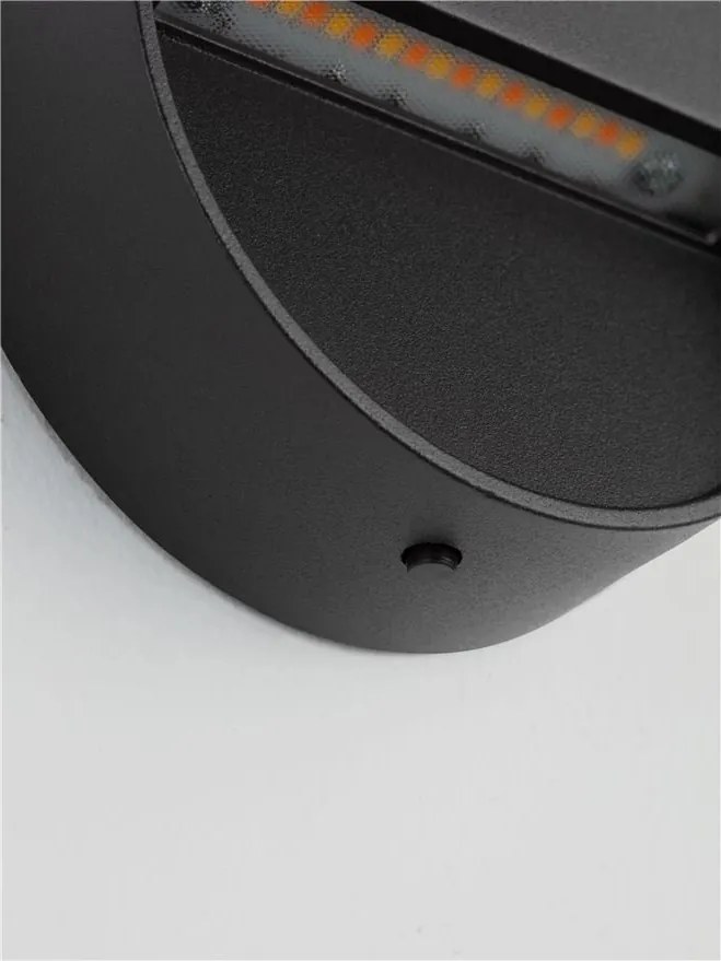 Mini Aplica perete exterior IP65, LED CCT Sete negru 10cm