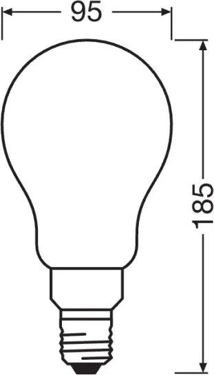 Bec LED reglabil STAR E27/24W/230V 4000K - Osram
