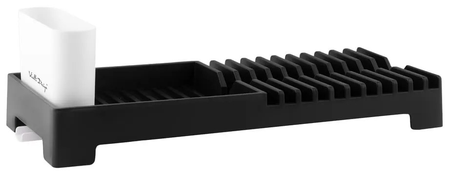 Scurgător de vase negru Vialli Design Livio Duo