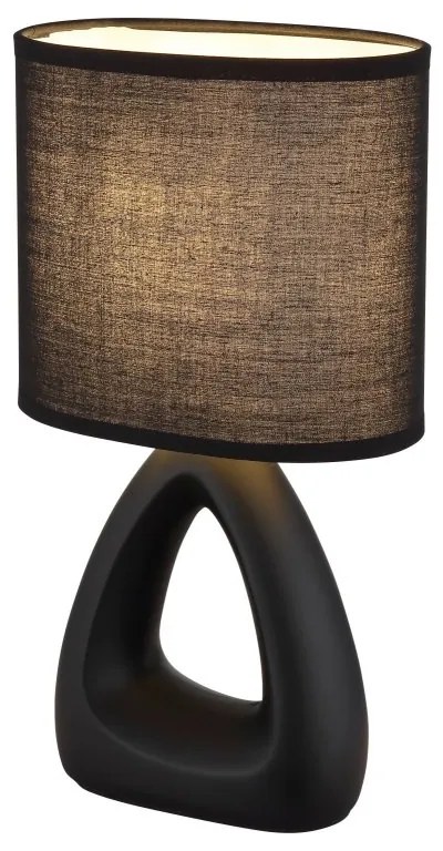 Lampa de masa ceramica neagra TRIANGLE