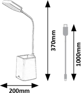 Lampă LED dimabilă de masă Rabalux 74245 ARVID LED/6W/230V 5000K roz