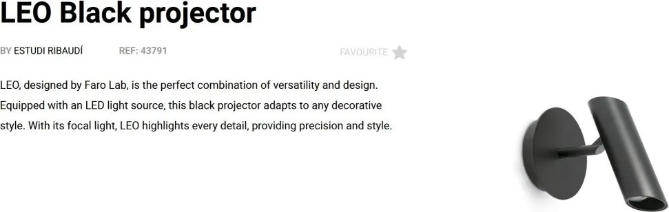 Proiector LED de tavan modern LEO negru