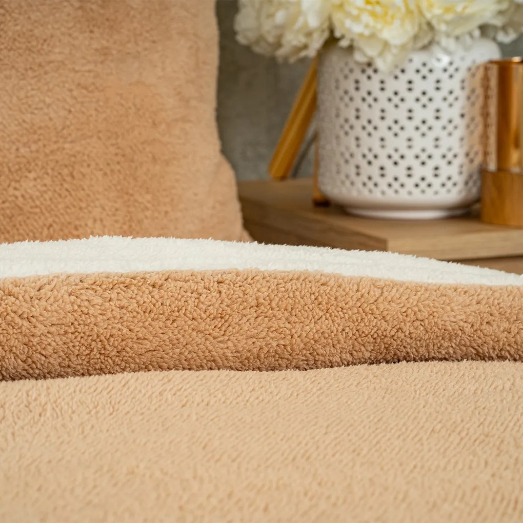 Lenjerie de pat din blăniță 4Home Teddybej, 140 x 200 cm, 70 x 90 cm