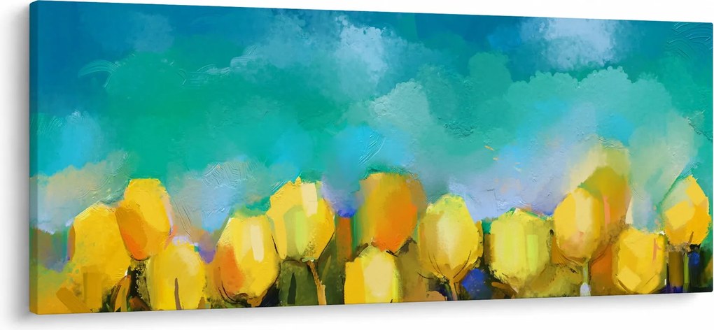 Tablou - Lalele galbene (120x50 cm)