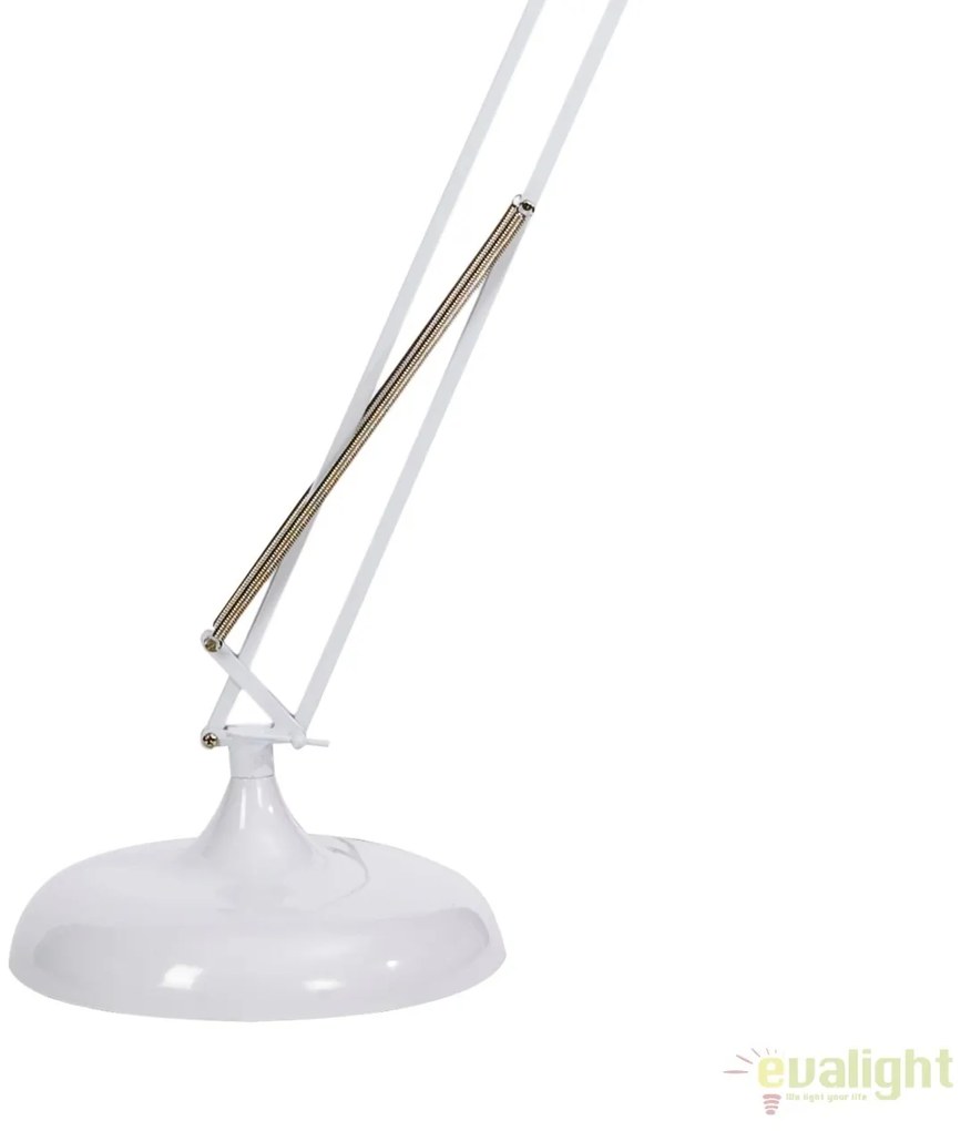 Lampadar, lampa de podea moderna, brat articulat, finisaj alb, GIANT-XL-W MUNO Design