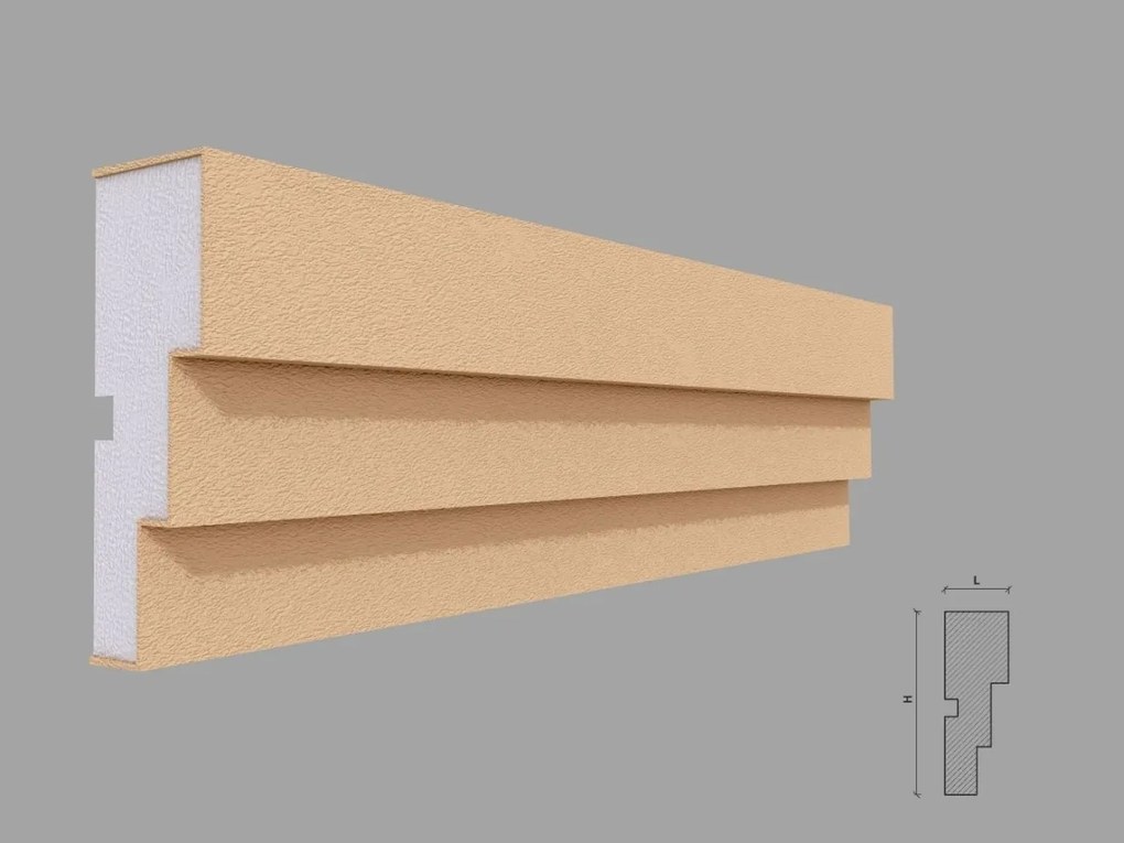 Ancadrament fereastra exterior FP133 dimensiuni 115x40x2000mm