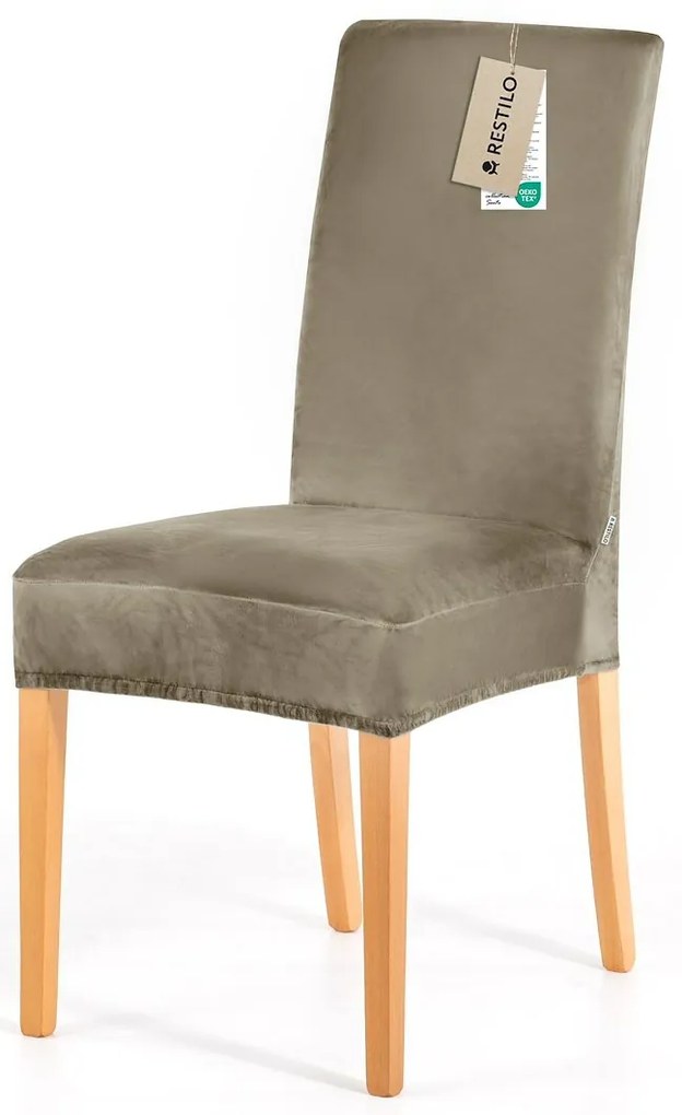 Restilo Husă pentru scaun Sento bej, 48 x 48 x 58+ 10 cm, set de 4 bucăți
