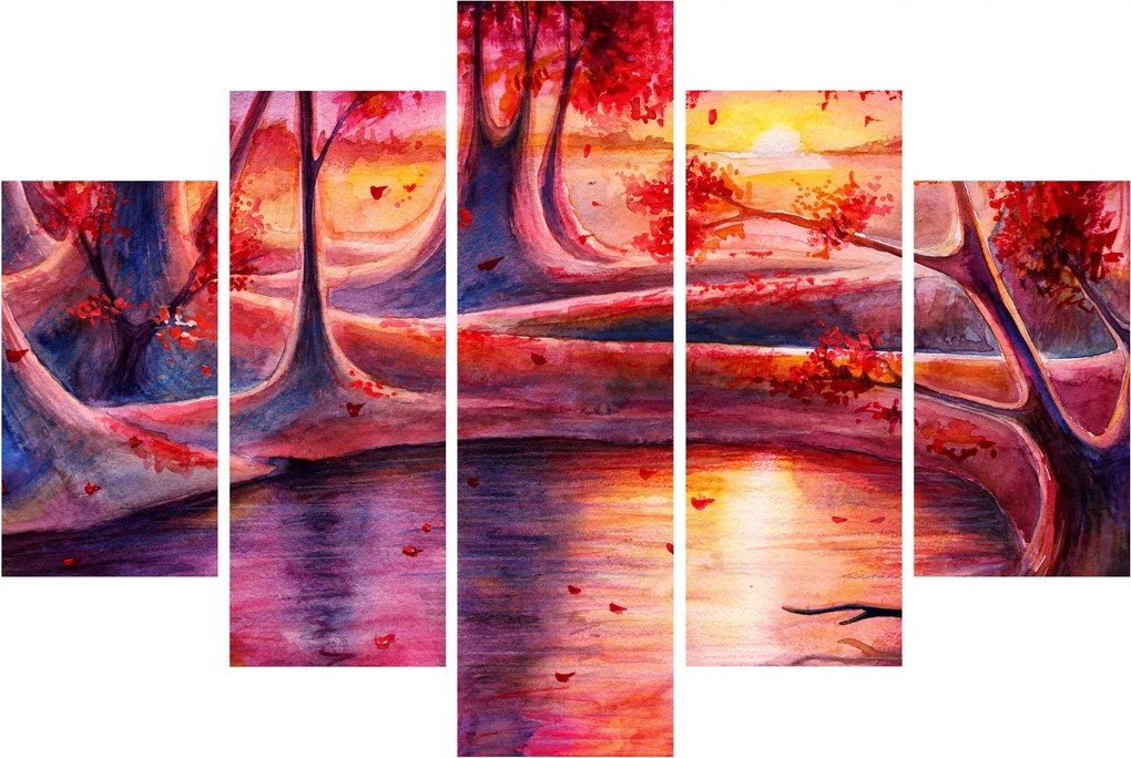 Tablou cu pădurea fermecată (150x105 cm)