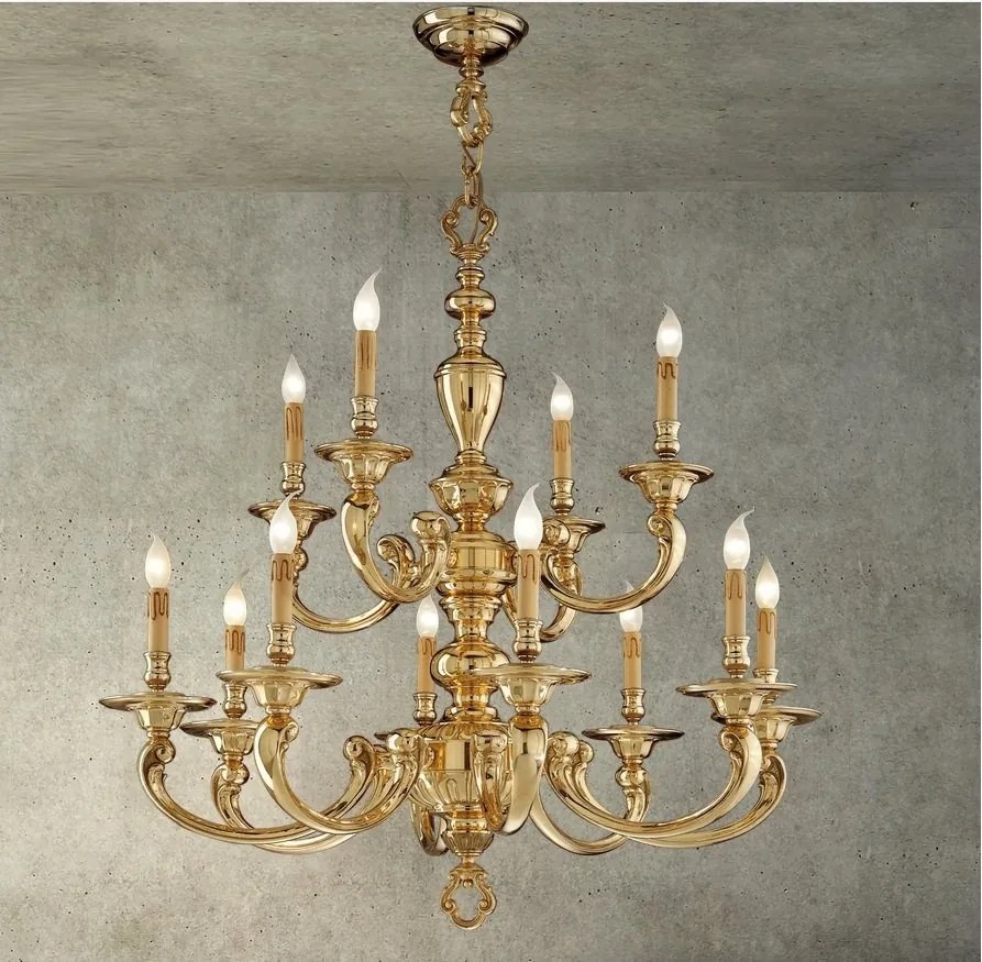 Candelabru XL cu 12 brate LUX realizat manual Otello