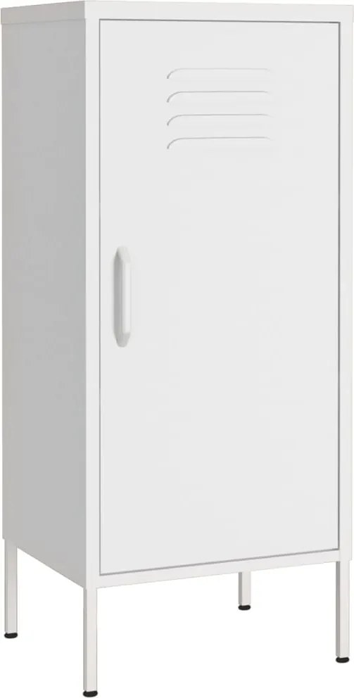 vidaXL Dulap de depozitare, alb, 42,5x35x101,5 cm, oțel