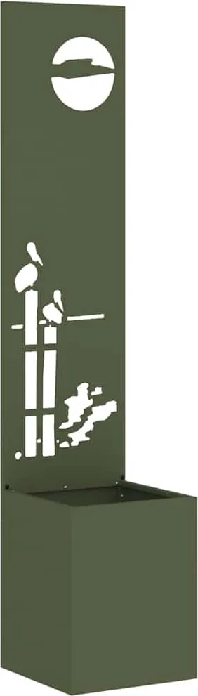 vidaXL Ecran de intimitate pentru grădină Olivengrønn 32 x 140 cm