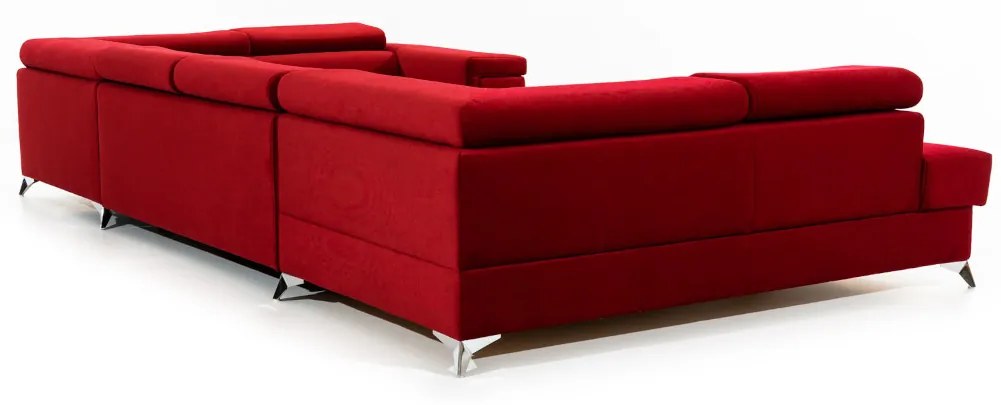Supermobel Canapea extensibilă în formă de U THIAGO, 350x90x202, monolith 77, dreapta