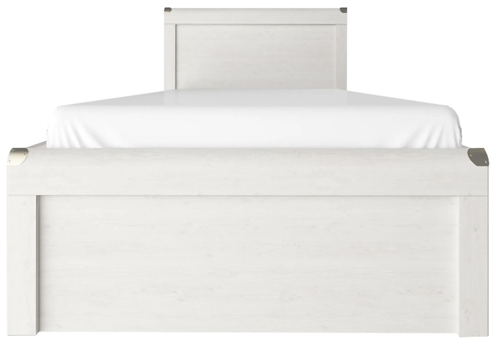 Pat de o persoană 90 cm Marlene 1S (Pin vintage) (cu somieră). 1053036