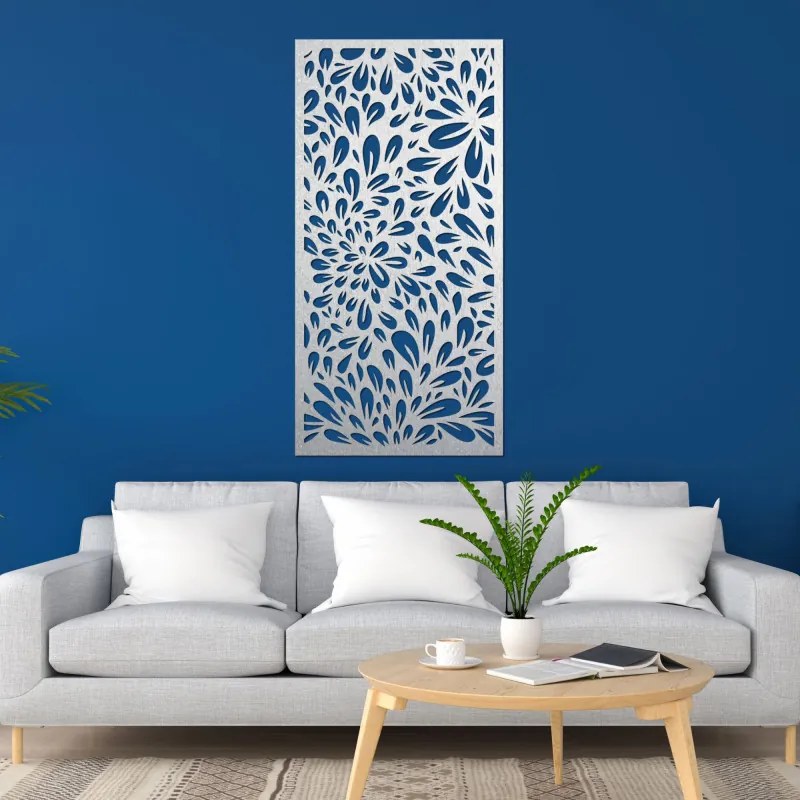 SENTOP | Pictură abstractă cu flori pe perete | PINIIA