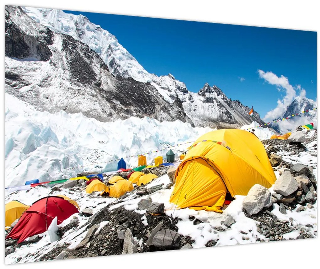 Tablou - Camping la munte (90x60 cm)